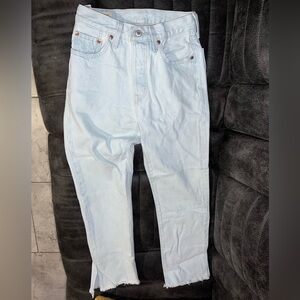Levi’s straight crop jeans